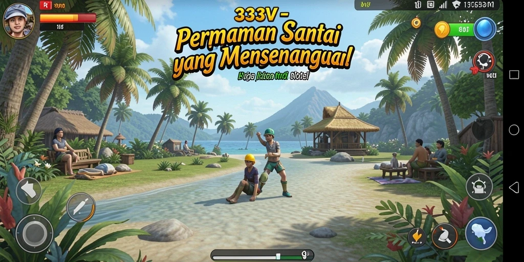 Tangkapan layar game 333V menampilkan gameplay yang sederhana dan menarik.