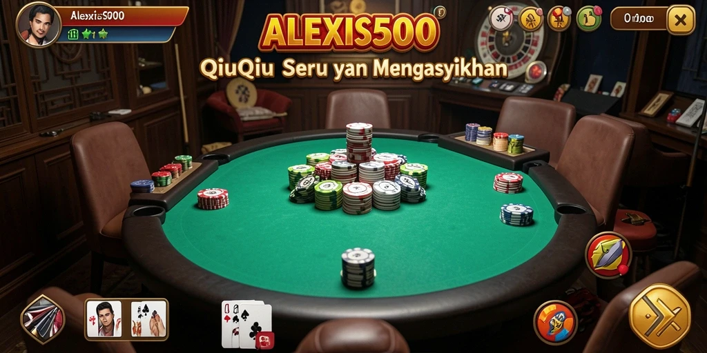 Tampilan menarik dari gameplay QiuQiu di ALEXIS500.