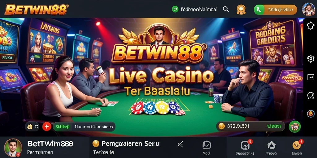 Tampilan gameplay Live Casino BETWIN88 yang mengesankan dan interaktif.