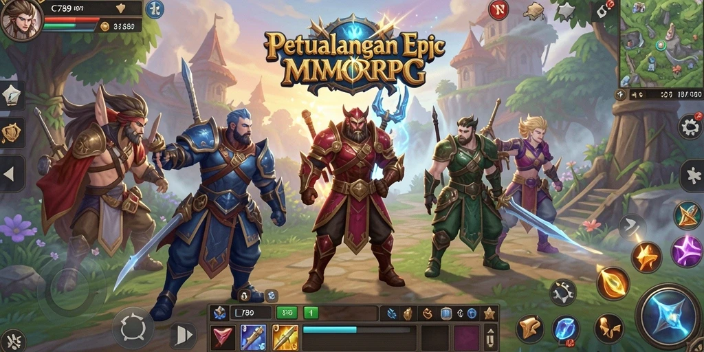 Tampilan gameplay C789 dengan aksi seru dalam dunia MMORPG.