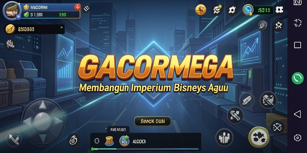 Tampilan gameplay GACORMEGA dengan grafis menarik dan berbagai opsi strategi.