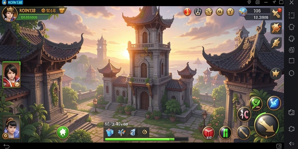 Tangkapan layar gameplay <strong>KOIN138</strong> menampilkan strategi menara yang menegangkan.