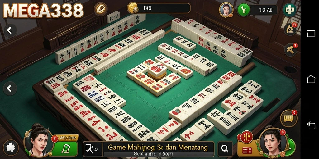 Gameplay seru dan menantang dalam MEGA338 Mahjong.