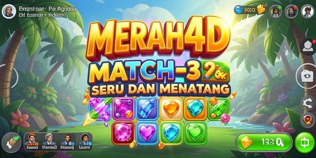 Tangkapan layar menampilkan gameplay seru dari MERIAH4D dengan objek berwarna-warnai.