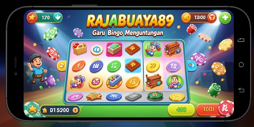 Screenshot gameplay RAJABUAYA89 dengan tampilan Bingo yang menarik.