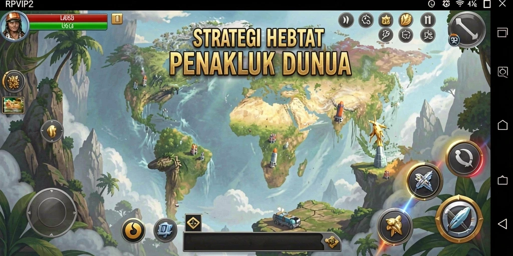 Gameplay RPVIP2 menampilkan strategi mendalam dan pertempuran sengit.