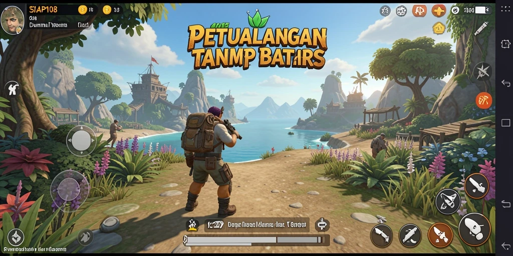 Screenshot menunjukkan petualangan seru di dunia terbuka SIAP108.